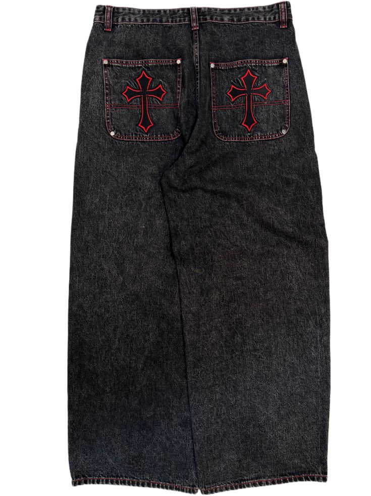 red cross jeans